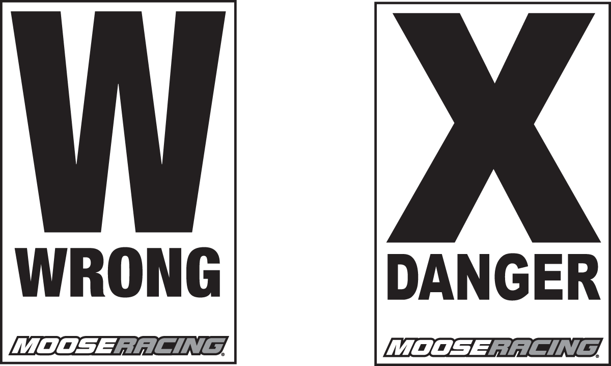 Indicatoare Moose Racing Traseu Danger-wrong 50 Buc